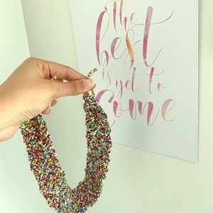 Colorful choker necklace